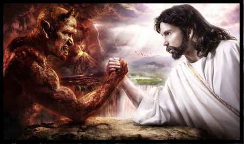 Jesus And Satan Battle